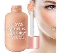 Colorete líquido, Clearful Rubor Líquido, Colorete en Gel Rosa Suave Colorete en Crema, Colorete de mejillas hidratante, Ligero y de Larga duración, sensación Transpirable, Aspecto Natural