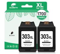 COLORETTO 303XL Cartucho de Tinta para HP 303 XL Negro Pack Tinta 303 Black | Impresoras para HP 303 XL ENVY Photo 6200 6220 6230 6232 6234 7100 7130 7134 7220 7800 7820 7830 7834 Tango Tango 100 Tango X