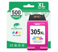 COLORETTO 305 XL Cartuchos de Tinta para HP 305 Color para HP DeskJet 2800e