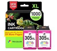 COLORETTO 305XL Color Pack Tinta para HP 305 XL DeskJet 4220e DeskJet 2820e