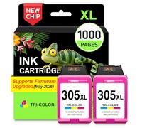 COLORETTO 305XL Color Tinta para HP 305 XL DeskJet 4220e DeskJet 2820e 2800e 2810e 2821e 2822e 2823e 4200e 4210e 4222e 4230e 2720e 2723e 4110e 4120e 4122e 4130e Cartuchos para HP 305 XL Color Pack