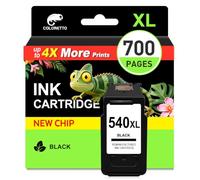 COLORETTO 540XL Tinta para Canon 540 MG3650s MX475 MX395 MG3600 TS5150 | PG-540 XL Negro con pixma MG3650 MG3550 MG4250 MG3150 MG3250 MG2250 MG2150 TS5151 MX435 MX455 MX470 MX514 MX515 MX520 MX525