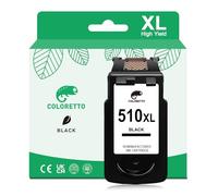 COLORETTO PG-510 Remanufacturado para Cartuchos Canon 510XL para de Tinta Canon iP2700 MP230 MP235 MX350 MP240 MP250 MX360 MX410 MX420 MX340 MP270 MP280 MP480 MP490 MP495 MX320 Negro