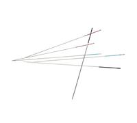 ColorEyes Beading Needles Assortment 6/pkg-Black #10, Blue #11, Red #12