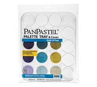 Colorfin PanPastel - Bandeja de plástico para paletas, 35,5 x 28 cm, 20 cavidades