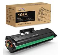 colorfly 106A Cartuchos de tóner Compatible para HP 106A W1106A 106 para HP Laser 107a 107r 107w MFP 135a 135r 135w 135wg 137fnw 137fwg (106A Negro, con Chip)
