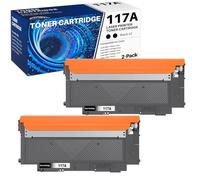 colorfly 117A Compatible con HP 117A W2070A tóner para tóner HP Color Laser MFP 178nwg 178nw MFP 179fwg 179fnw 150nw 150a W2070A W2071A W2072A W2073A Tóner, 2 Negro