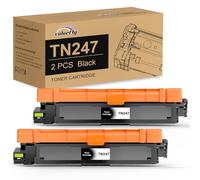colorfly 2 Pack TN247BK TN-247BK Compatible con Toner TN-243BK TN243BK | Compatible con Brother DCP-L3550CDW HL-L3230CDW Brother DCP L3550CDW MFC-L3750CDW MFC-L3770CDW HL-L3210CW DCP-L3510CDW