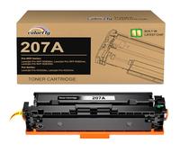 colorfly 207A Toner W2210A Compatible con HP 207A 207X Negro con Chip W2210A W2210X Toner para Color LaserJet Pro MFP M283fdw M255dw M283fdn M282nw M283 M282 M255 (1 Negro)