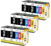 colorfly 27XL Cartuchos de Tinta compatibles para Epson 27 XL Multipack para Workforce WF-3620 WF-3640 WF-7710 WF-7720 WF-7620 WF-7610 WF-7715 WF-7110 WF-7210 (Pack de 15)