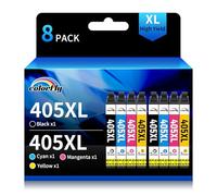 colorfly 405XL Multipack para Epson 405XL Cartuchos de Tinta Compatible con Epson Workforce Pro WF-3820 WF-3825 WF-4820 WF-4825 WF-4830 WF-7830 WF-7835 WF-7840 (8 Paquete)