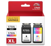 colorfly 575XL 576XL - Cartuchos de tinta de repuesto para Canon PG-575XL CL-576XL compatibles con Canon 575 576 para Pixma TR4755i TR4750i TR4700 TS3550i TS3551i TS3750i TS3751i TS3752i TR4751i