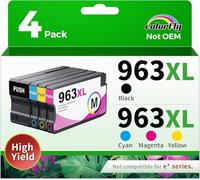colorfly 963xl Multipack de Cartuchos compatibles con HP 963 963XL para Officejet Pro 9010 9012 9013 9014 9015 9016 9018 9019 9020 9022 9023 9025 9026 9028 (4 Pack)