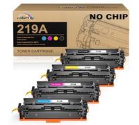 colorfly Cartucho de tóner 219A compatible con 219X W2190X W2191A W2192A W2193A como repuesto con Color LaserJet Pro 3202dn 3202dw MFP 3302fdn 3302fdng 3302fdw 3302sdwg (SIN CHIP)