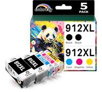 colorfly Cartuchos 912XL compatibles para HP 912 OfficeJet Pro 8010 8020 | compatibles para OfficeJet Pro 8022 8024 8023 8025 Impresora para HP OfficeJet 8012 8014 8015 8017 8018 Cartuchos 5 unidades