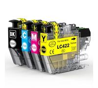 colorfly LC422XL LC-422 XL Cartuchos de Impresora compatibles con Brother LC-422VAL LC422 LC-422XL Cartuchos para MFC-J5340DW MFC-J5345DW MFC-J5740DW MFC-J6540DW MFC-J6940DW MFC-J5340DWE MFC-J6540DWE