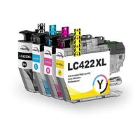 colorfly LC422XL LC422 XL Cartuchos de Tinta Compatible for Brother LC422 | LC-422VAL LC422XL Multipack, para Brother MFC-J5740DW MFC-J5340DW MFC-J6540DW MFC-J6940DW MFC-J5345DW (4 Pack)