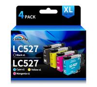 colorfly LC527 Cartucho de Tinta Compatible con Brother LC527 LC527VAL LC527XL Multipack para MFC-J4350DW MFC-J4550DW