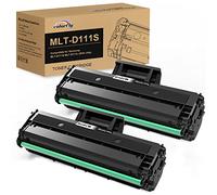 colorfly MLT-D111S Toner Compatible para Samsung MLT D111S D111L tóner | Cartuchos de tóner para Samsung Xpress M2070 M2022 M2020 M2026 M2026W M2022W M2020W SL-M2070 SL-M2070W SL-M2070F (2 Negro)