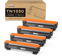 colorfly TN1050 -Cartucho de tóner Compatible con Brother Toner TN-1050 TN1050 para DCP-1510 DCP-1610W DCP-1612W DCP-1512 MFC-1910W MFC-1810 HL-1110 HL-1212W HL-1210W HL-1112 (4 Negro)