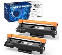 colorfly TN2510XL TN-2510XL Compatible con Brother TN2510XL TN2510 TN-2510 | Compatible con Impresora HL-L2400DW HL-L2445DW MFC-L2860DW MFC-L2800DW DCP-L2620DW DCP-L2660DW (2 Negro)