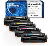 colorfly Tóner Compatible para HP 410A 410X CF 410A CF410X Cartuchos | para HP MFP M477fdw Color Laserjet Pro MFP M477fdw M477fdn M452nw M377dw M452dn M452dw M477dw (4 Pack)
