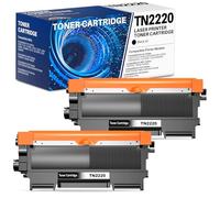 colorfly Toner TN2220 TN 2220 Compatible con Brother TN2220 | Compatible con MFC-7360N MFC-7460DN MFC-7860DW FAX-2840 FAX-2940 HL-2130 HL-2240 HL-2250DN HL-2135W DCP-7055 (2 Negro)