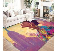 Colorful Alfombras para Sala de Estar - Belleza Arquitectura Mujeres. Alfombras patrón para Dormitorio 120 x 180 cm, Moderno Alfombra de Cocina no Suelta Pelo Corto para Pasillo Oficina