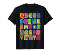 Colorful Alphabet ABC Teacher Classroom Letters Camiseta