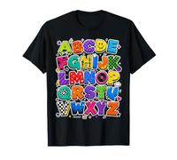Colorful Alphabet ABC Teacher Classroom Letters Camiseta