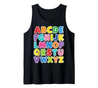 Colorful Alphabet ABC Teacher Classroom Letters Camiseta sin Mangas