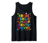 Colorful Alphabet ABC Teacher Classroom Letters Camiseta sin Mangas