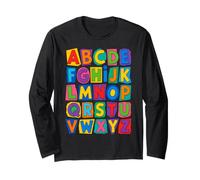 Colorful Alphabet ABC Teacher Classroom Letters Manga Larga