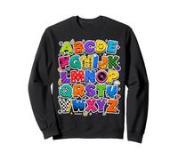 Colorful Alphabet ABC Teacher Classroom Letters Sudadera