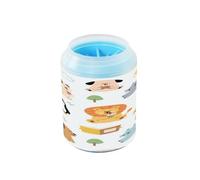 Colorful and Cute Zoo - Limpiador de patas de perro reutilizable con cepillo de masaje suave, kit de limpieza de pies de mascotas para perros pequeños, medianos y grandes y gatos