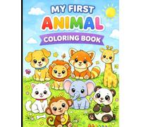 Colorful Animals: Coloring Book for Kids Ages 3-6: Fun & Easy Animal Coloring Pages for Kids Ages 3-6