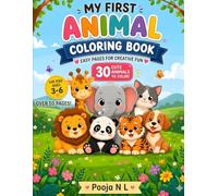 Colorful Animals: Fun Colouring Book for Kids Aged 3 to 6: Fun and Easy Coloring Pages for Toddlers Ages 3-6 | Simple Big Pictures of Farm, Wild & Pet Animals for Early Learning and Creativity