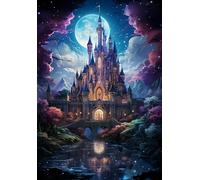 Colorful Anime Castless Carteles - Abstract Art Puzzle，Adults Juegos Educativos - Juguetes De Desafío Personalizados Gifts - Rompecabezass 1000 Piezas Zx183Aw