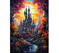 Colorful Anime Castless Carteles - Abstract Art Puzzle,Adults Juegos Educativos - Juguetes De Desafío Personalizados Gifts - Rompecabezass 1000 Piezas Zx181Aw