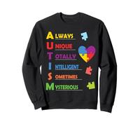 Colorful ASD Design for Proud Parents of an Autistic Child Sudadera