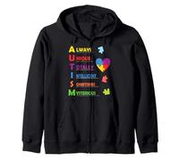 Colorful ASD Design for Proud Parents of an Autistic Child Sudadera con Capucha