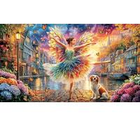 Colorful-Ballet-Dancer-in-Motion Puzzle de 1000 Piezas para Adultos Papel Reciclado Juego Educativo Desafiante para relajación y Creatividad 38x26/1000pcs