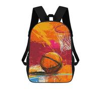 Colorful Basketball Artwork -1 Mochilas Impresas En 3D Para Niños 17inch Mochilas De Moda Informales Para El Día A Día, Bolsas De Viaje, Mochilas Informales Para Exteriores Para Niños Y Niñas