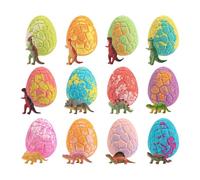 Colorful Bath Balls, Dinosaur Toy Set, 1.97x1.97x2.52 Inch Bubble Ball with Hidden Toys, Kids Bath Toy, Floating Baths Balls with Fun Design, Bathroom Pool for Birthday Holiday