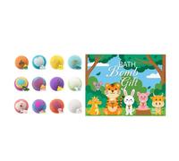 Colorful Bath Balls, Organic Fizzy Bath Bomb Set, 1.77x1.77 Inch Kit with Rainbow Effect, Natural Salt Baths Soak, Spa Product with Vibrant Style, Relaxation Gift for Kids Adults Party