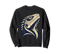 Colorful Bearded Dragon Face Reptile Animal Lover Sudadera