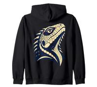 Colorful Bearded Dragon Face Reptile Animal Lover Sudadera con Capucha