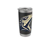 Colorful Bearded Dragon Face Reptile Animal Lover Vaso térmico de acero inoxidable de doble pared