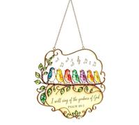 Colorful Birds Acrylic Sunlight Catcher Ornament For Window Porch Garden