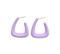 COLORFUL BLING Pendientes de aro triangulares para mujer, acrílicos, geométricos, colores macarrones, aretes atrevidos, regalos de joyería para mujeres, hombres y amigos, talla única, Acrílico, Sin